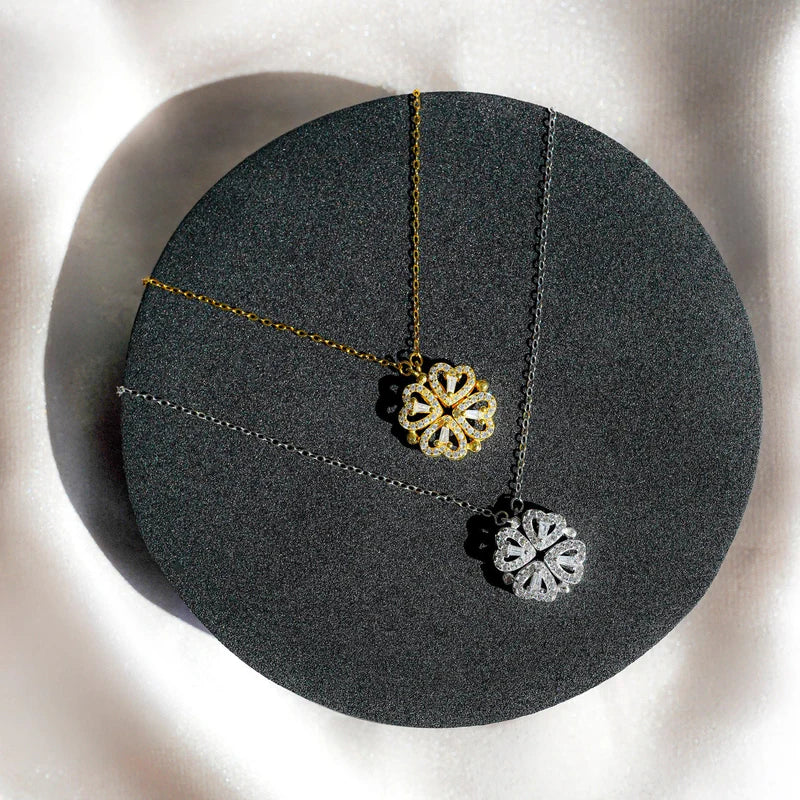 "To my Daughter" Four Leaf Clover Lucky Charm Necklace