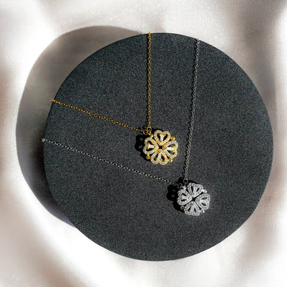 "To my Daughter" Four Leaf Clover Lucky Charm Necklace