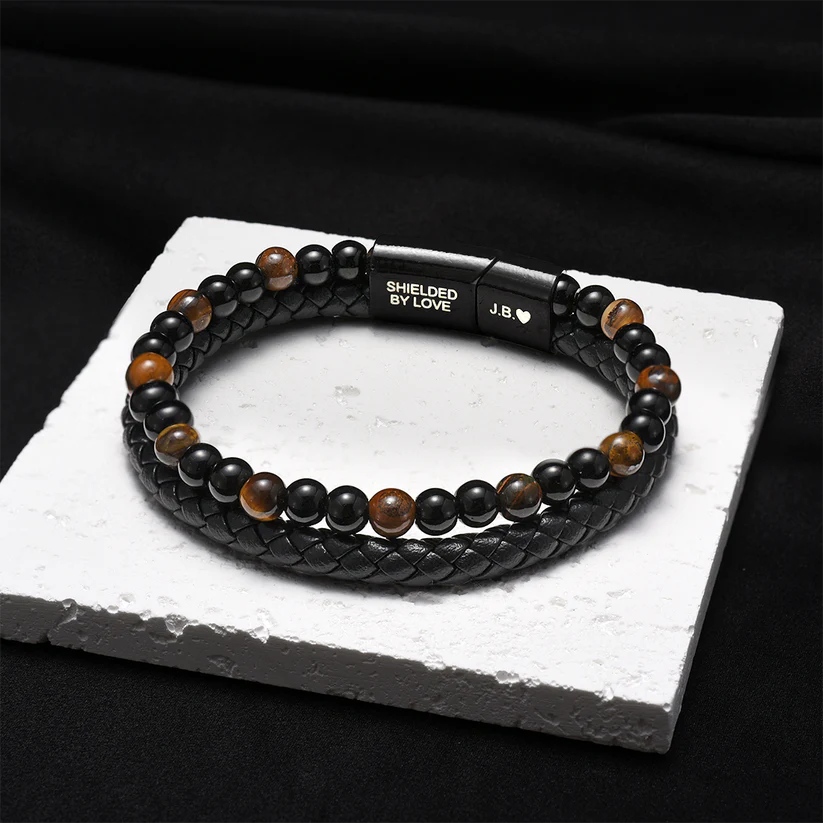 "To my Son" Tiger Eye Protection Bracelet