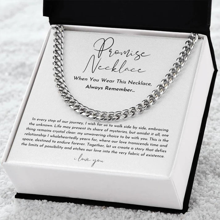 Cuban Promise Chain for Him